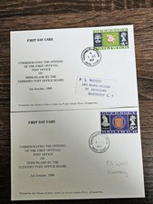 Pair Of Guernsey Fdc 1969 4d And 5d Printed For The Tenants Of Herm Island