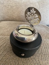 Boxed travel tea light crome - travel,