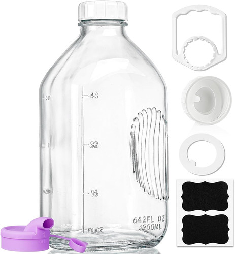 64oz glass milk jug - milk,