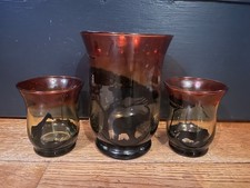 3 Glass Vases/Jars With
