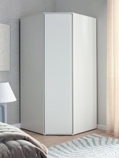 Lisson Corner Wardrobe White