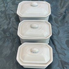 Set Of 3 French Apilco White