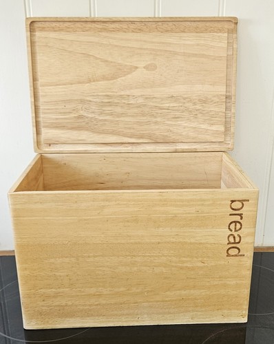 Pine wooden bread bin - pine,
