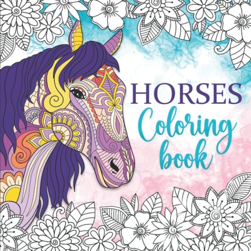 Horses coloring book - horses, book: