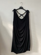 Alice Temperley Black Draped Mini Party Dress with Gold Beads Size 8-10 BNWT