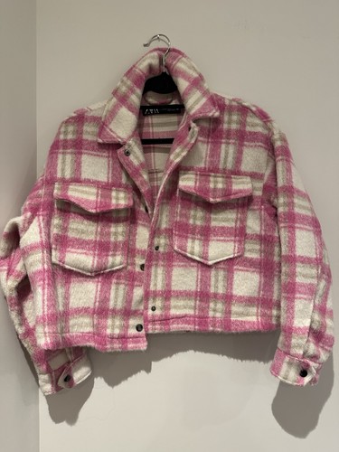 Zara plaid pink - plaid, shacket