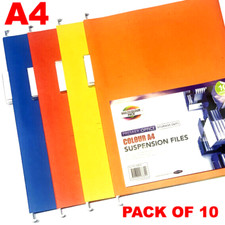 A4 Suspension Files Storage in Filing Cabinet Hanging File Insert Tabs Set of 10