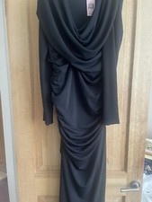 Ladies Gorgeous Couture UK Black Size L Full Length Dress
