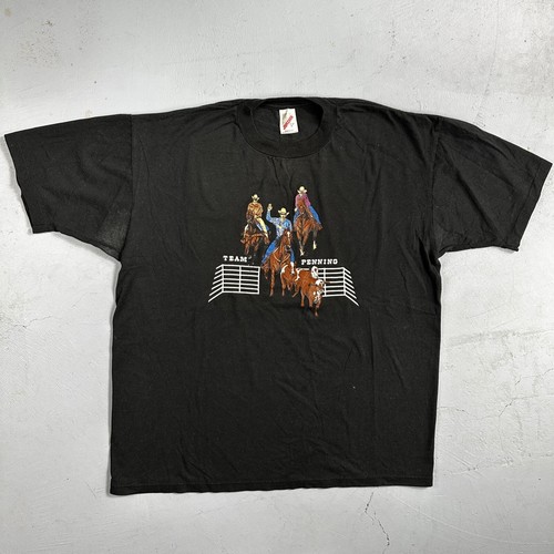 Horses cowboy vtg - cowboy, t