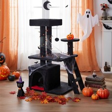 Halloween Cat Tree Scratching