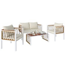 Outsunny 4 Seater Rattan