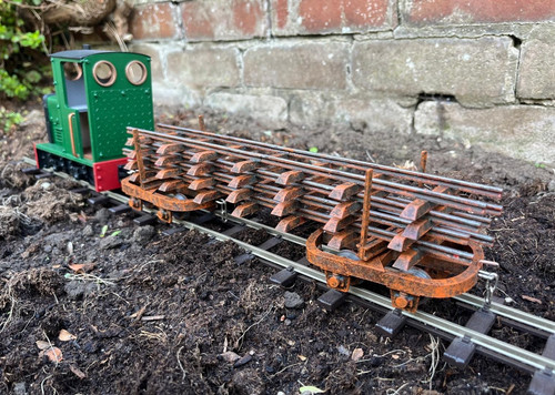 Garden railway peat - peat, track