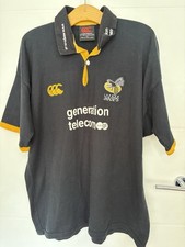 Vintage London Wasps Rugby Jersey Mens Size XXL Shirt,Canterbury,Retro British
