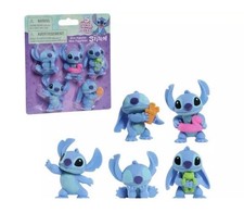 Disney Stitch 5 Figure Pack - Mini Collectible Figurines Set