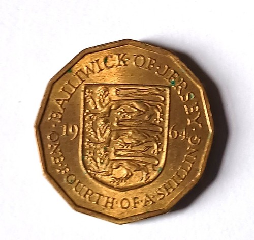 Jersey threepenny bit 1964 - threepenny,