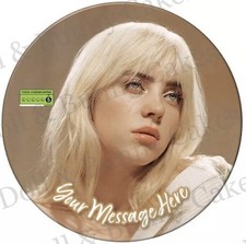 Billie Eilish Personalised Cake Topper. Premium Edible Icing Sheet