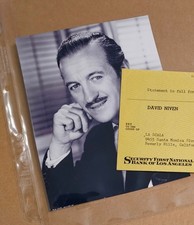 David niven genuine signed - david, niven.