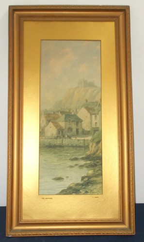 Large vintage antique framed - antique,