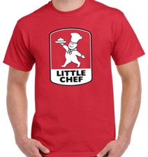Little Chef  T Shirt Roadside Cafe Diner Happy Eater Berni Restaurant Wimpy G282