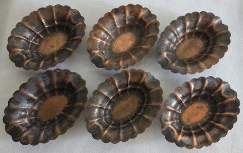 Tiffany style copper fluted - style,