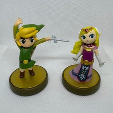 Toon Link And Princess Zelda Nintendo Toon Amiibo The Wind Waker Bundle