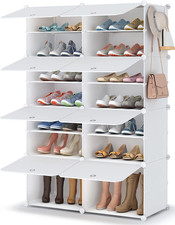 Shoe Storage, Oversized 2 X 7 Tier Shoe Rack Organiser to 28 Pair Shoes, Multifu