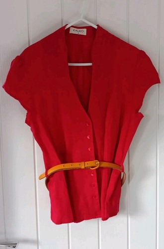 Kaliko women red - red, linen