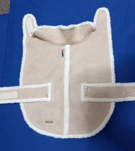 Dog coat suedette fleece - dog, lined