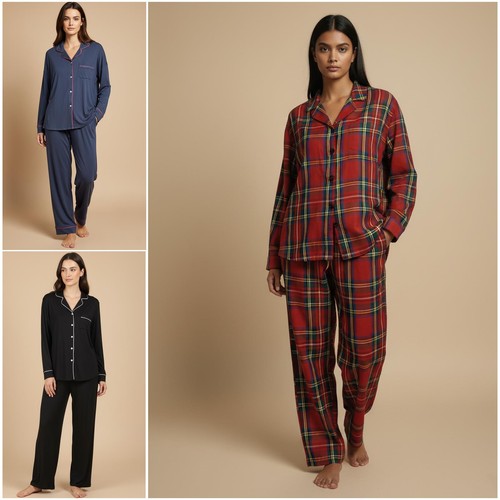 Womens pyjama set ladies soft - womens,