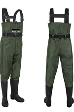 Night Cat PVC Chest Waders size UK 7 Carp Fly Coarse Fishing Tackle