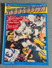 AMERICAN FOOTBALL MAGAZINE ** TOUCHDOWN ** VOL 3 NO 8 ** NFL UK 1985