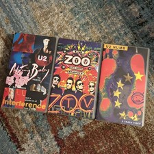 U2 - 3x VHS Video Tapes BUNDLE