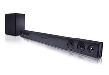 LG SOUNDBAR 2.1 300W WIRELESS SUBWOOFER BLUETOOTH COMPACT OPTICAL USB SQC2 *