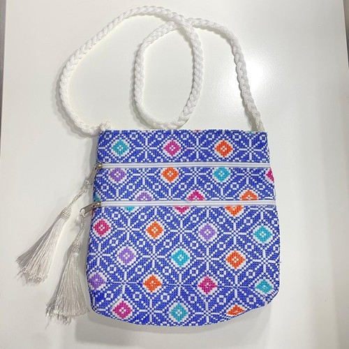 Handmade boho beaded crossbody - handmade,