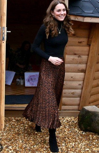Zara leopard midi - zara, skirt