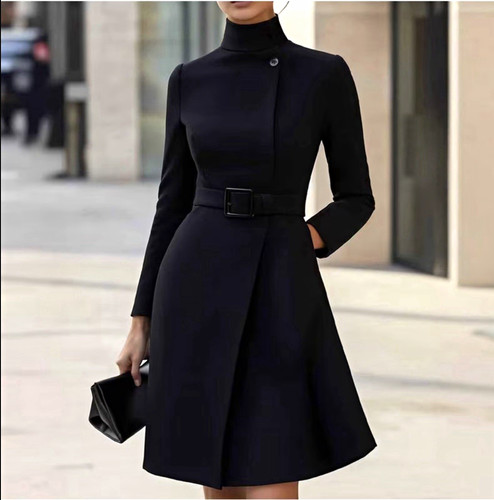 Black fit flare dress - fit,