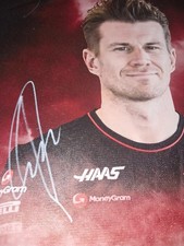 Nico Hulkenberg Hand Signed Haas Canvas Print A3 Size Approx
