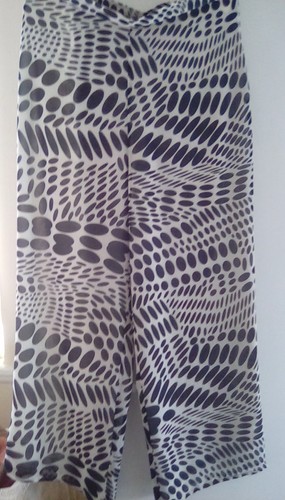 Pure silk cream black - silk, cream/black