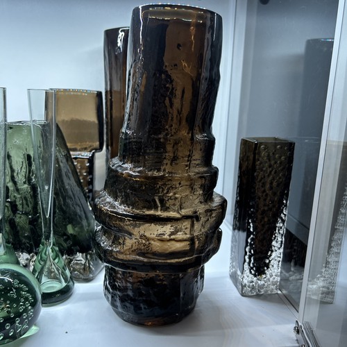 Whitefriars glass hooped vase - glass,