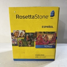 Rosetta Stone Spanish (Spain) Espanol Levels 1 Complete With Headset NEW