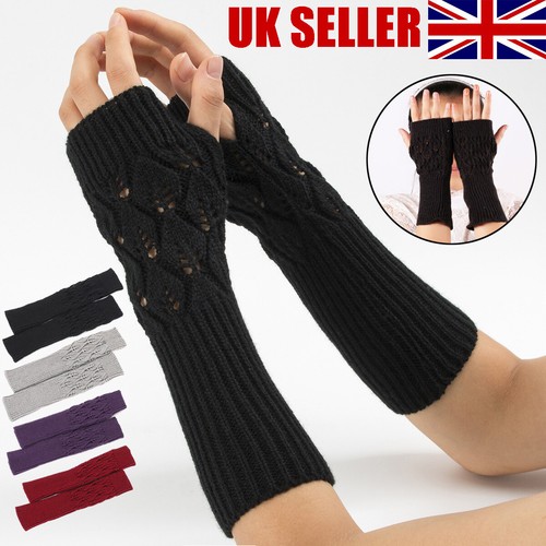 Women fingerless gloves - fingerless,