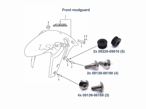 Front mudguard fairing - mudguard, &