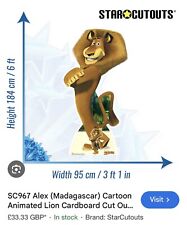 Alex Madagascar Lifesize Cardboard Cutout 184cm