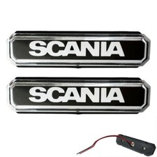 2x LED 12/24V Side Marker Indicator Lights Scania Truck Chassis Lorry Trailer