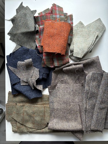Harris tweed offcut bundle - tweed,