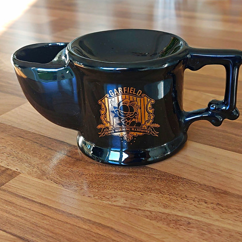 Garfield black ceramic shaving - ceramic,
