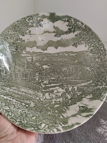Vintage green and white