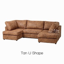 Corner Sofa U Shape Faux
