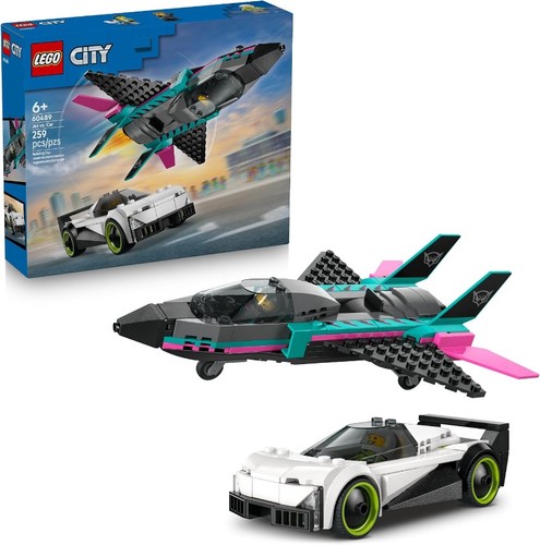 Lego city jet car - jet, vs.