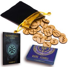 Wooden rune stone - 25,